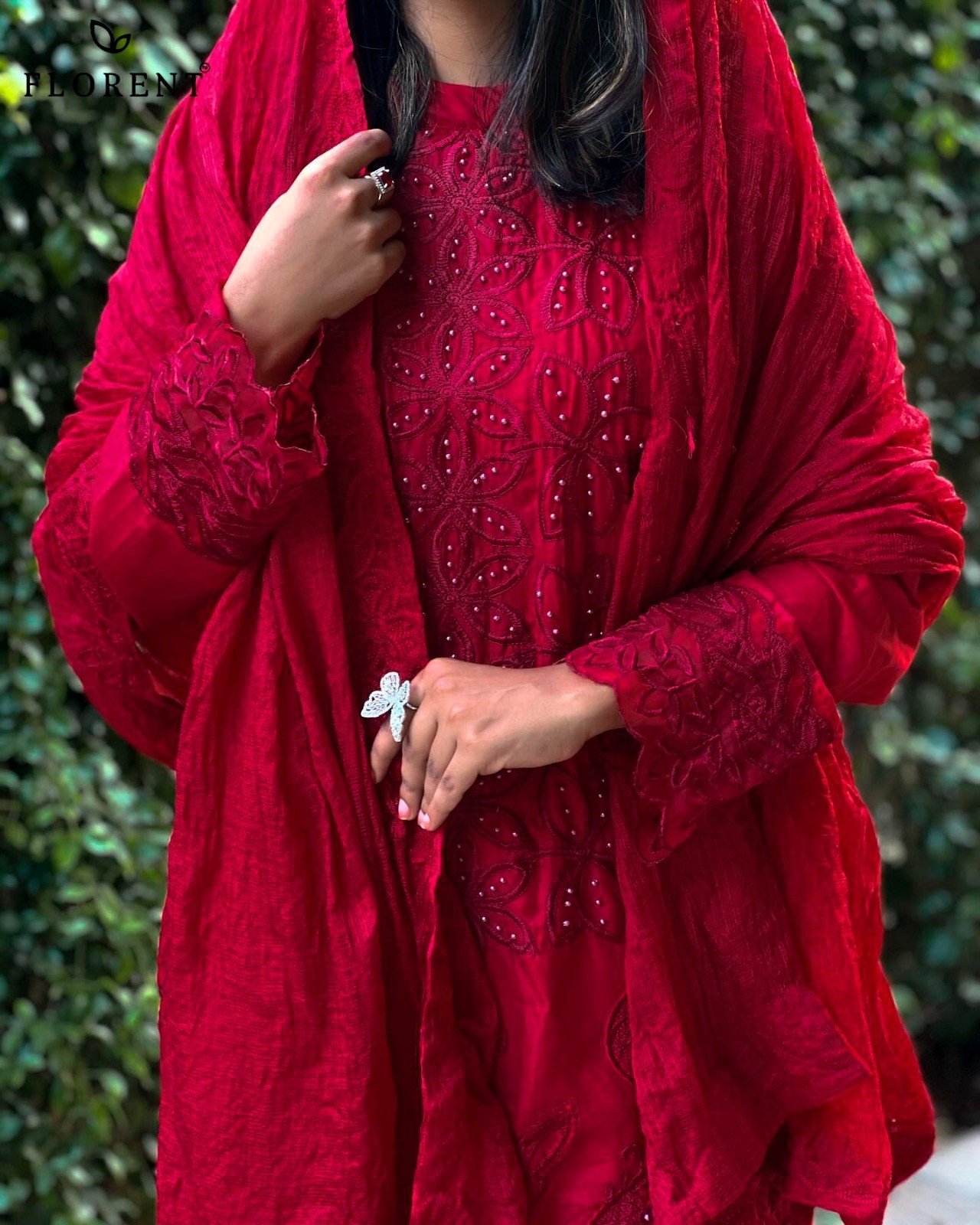 FLORENT 1029 A CAMBRIC COTTON PAKISTANI DRESSES
