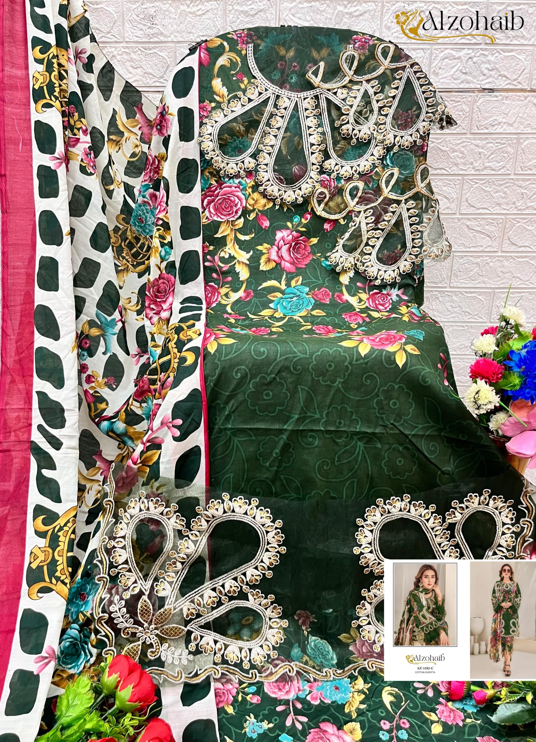 ALZOHAIB AZ 1182 ABC BEST PAKISTANI SUITS 