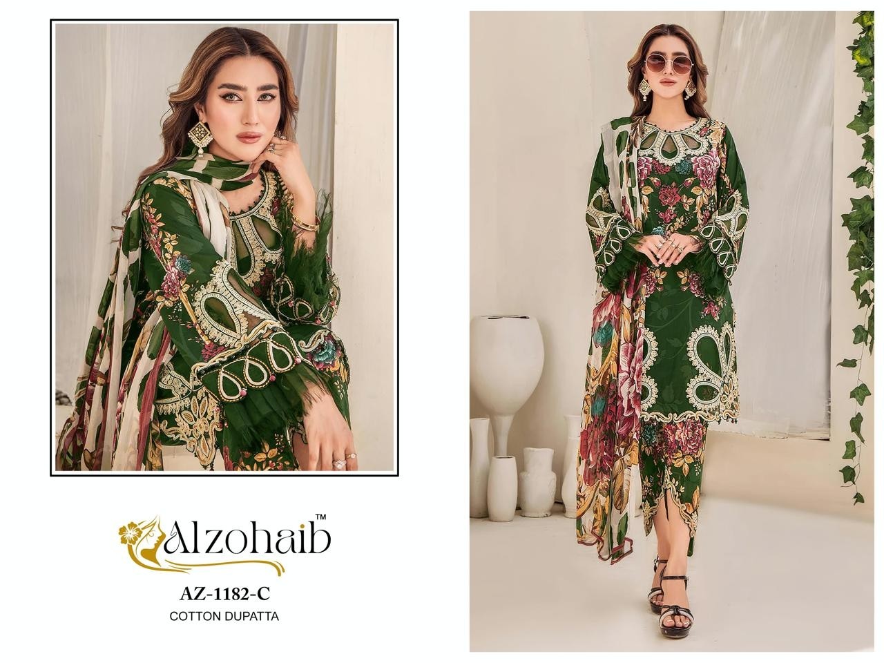 ALZOHAIB AZ 1182 ABC BEST PAKISTANI SUITS 