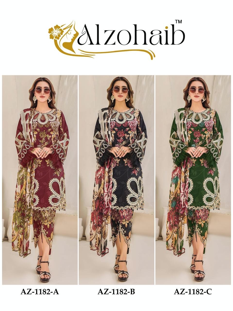 ALZOHAIB AZ 1182 ABC BEST PAKISTANI SUITS 
