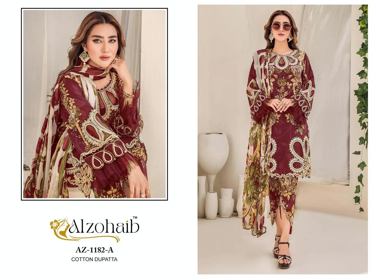 ALZOHAIB AZ 1182 ABC BEST PAKISTANI SUITS 