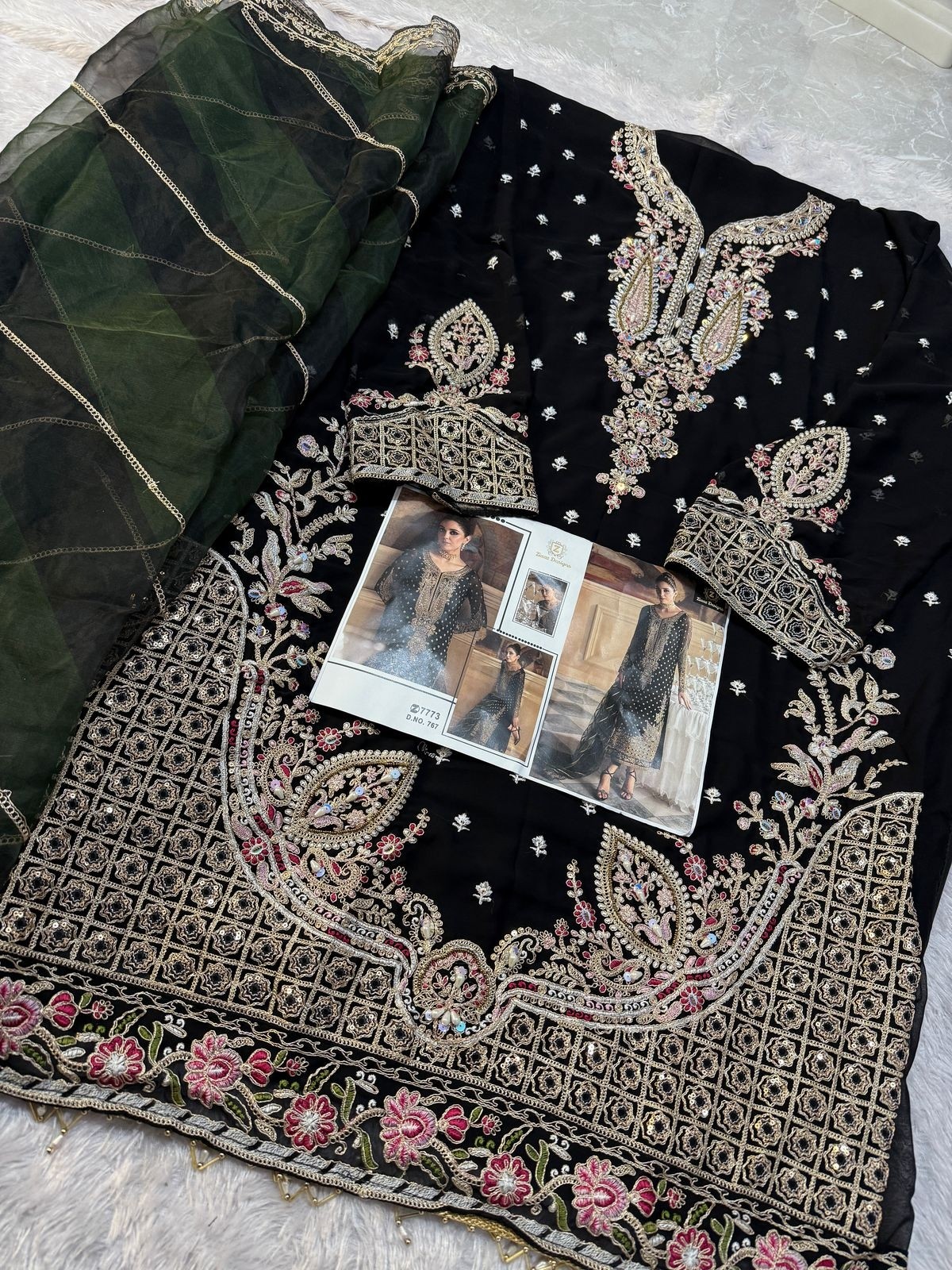 ZIAAZ DESIGNS 767 WHOLESALE COLLECTION PAKISTANI SUITS 