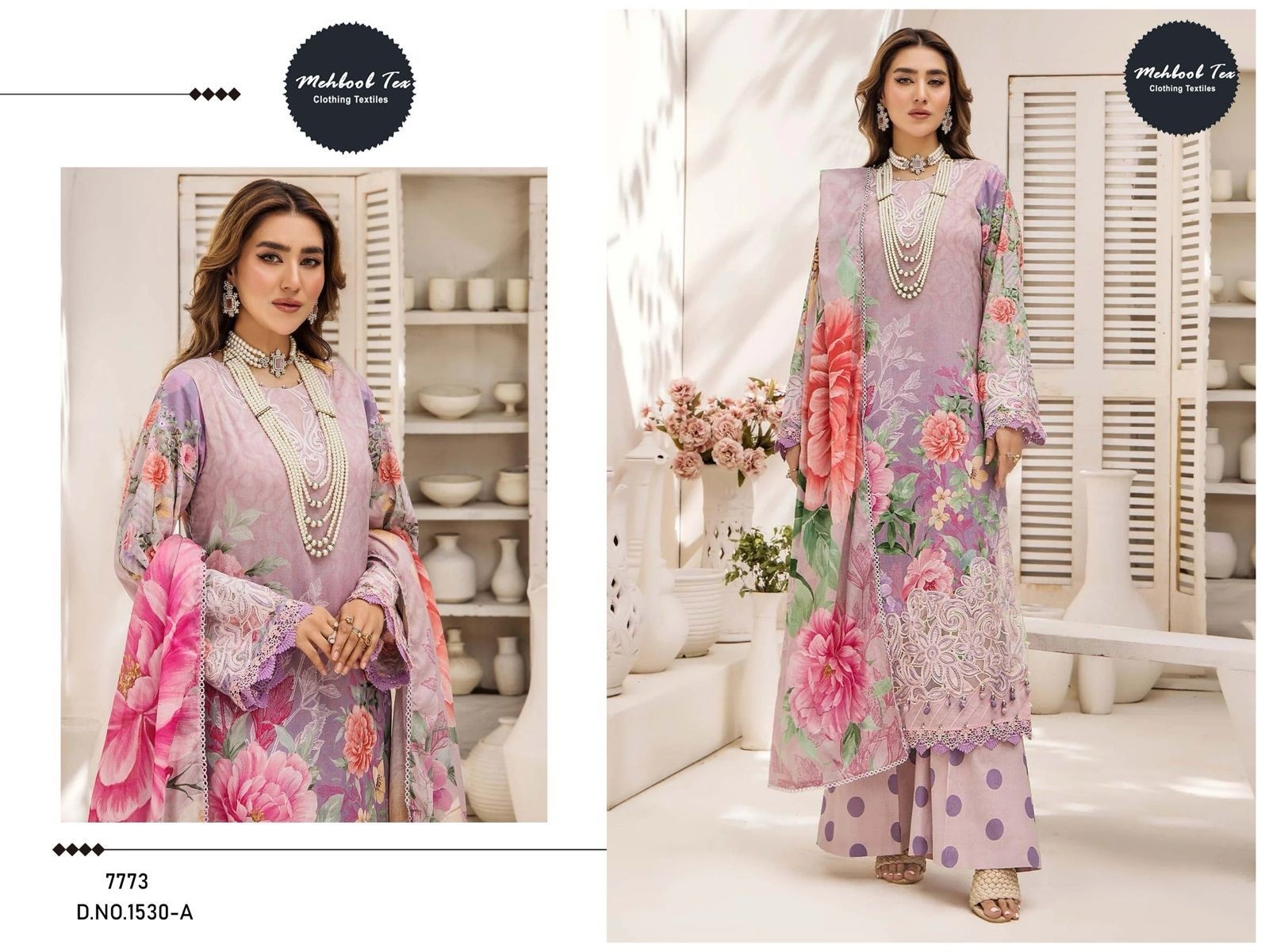 MEHMOOD TEX 1528 1530 COTTON PAKISTANI SUITS