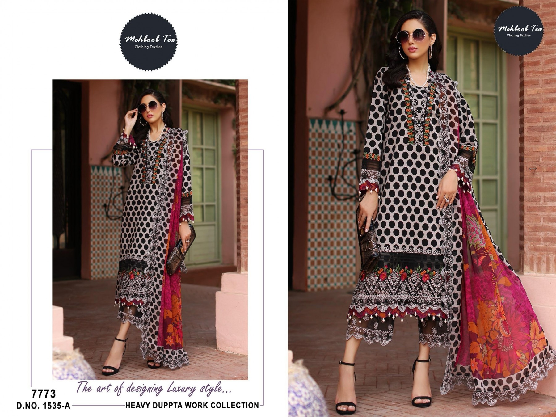 MEHMOOD TEX 1535 A COTTON SUITS HIT COLLECTION