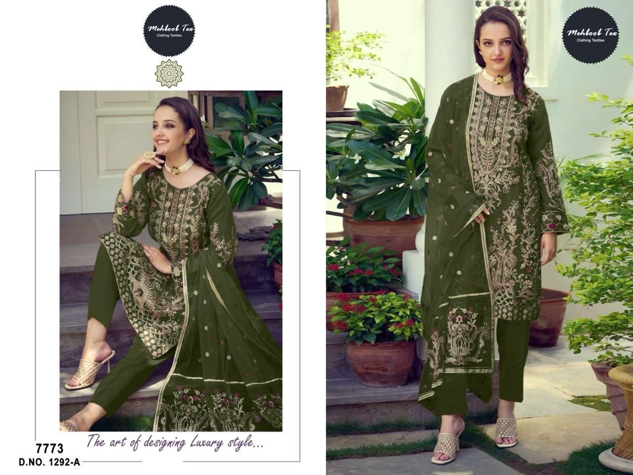 MEHBOOB TEX 1292 A LATEST DESIGN PAKISTANI SUITS
