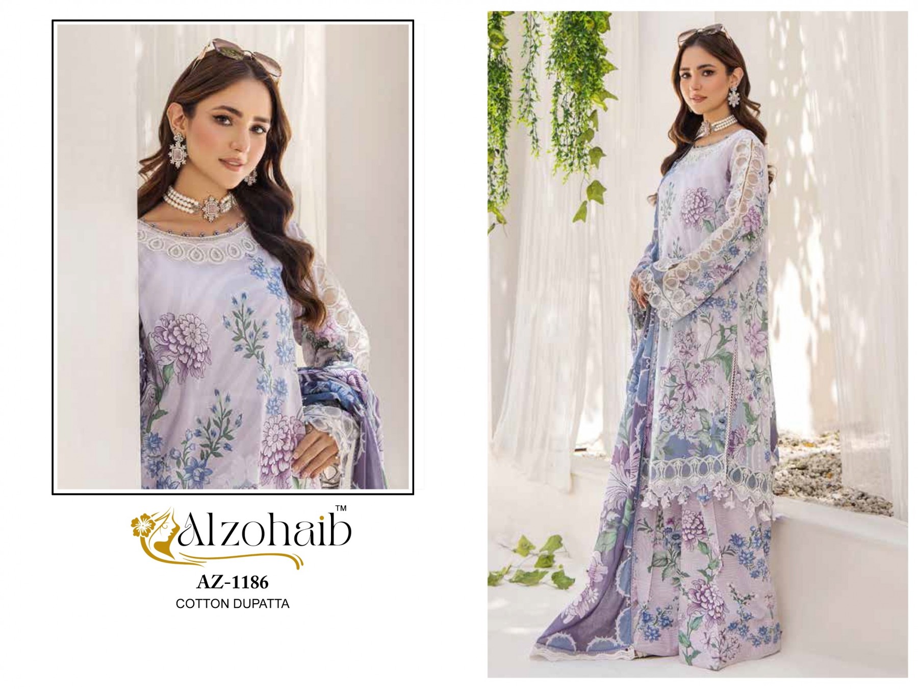 ALZOHAIB AZ 1182 1186 1188 1189 1192 PAKISTANI SUITS SINGLE ONLINE SHOPPING 