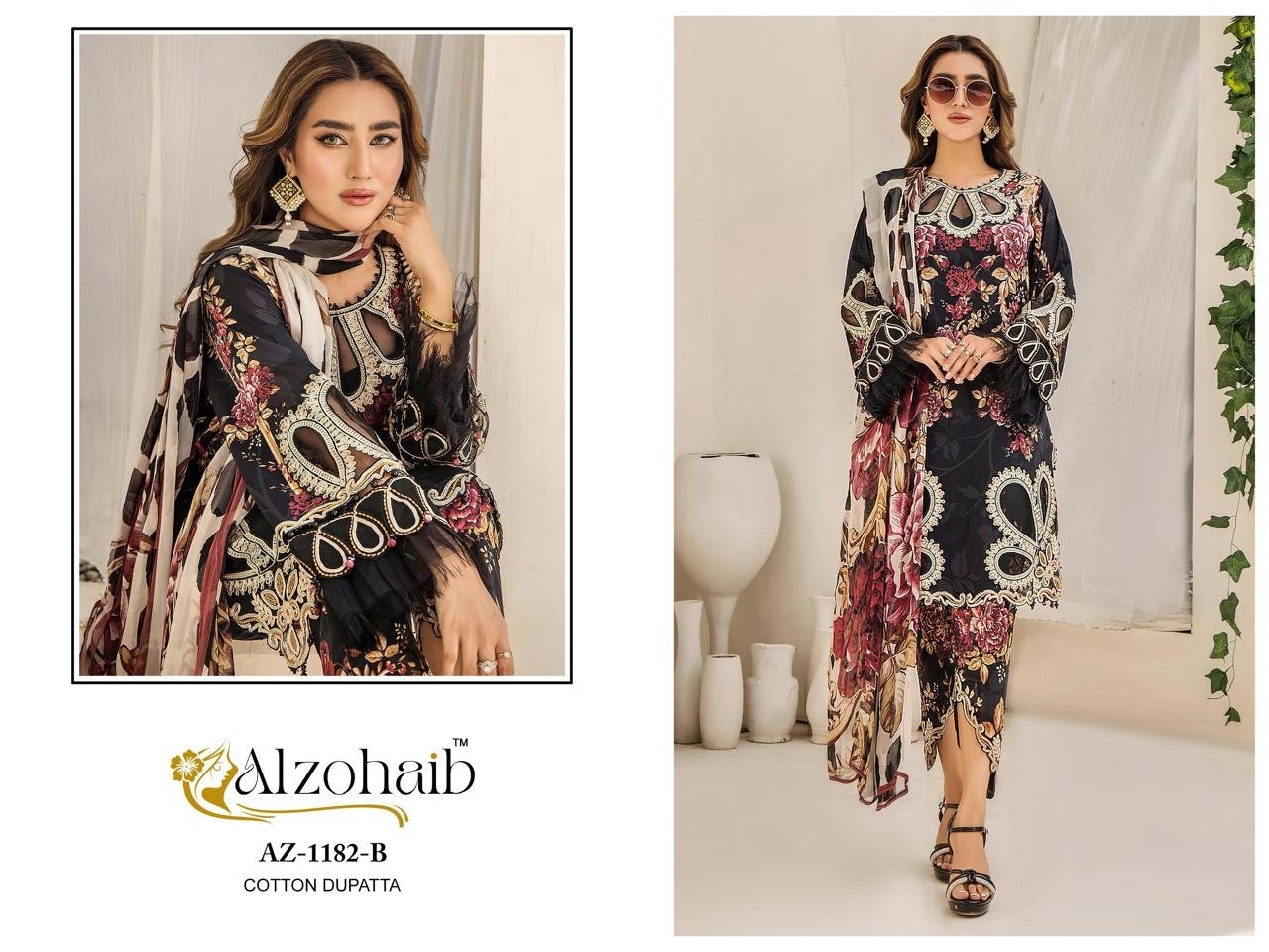 ALZOHAIB AZ 1182 1186 1188 1189 1192 PAKISTANI SUITS SINGLE ONLINE SHOPPING 