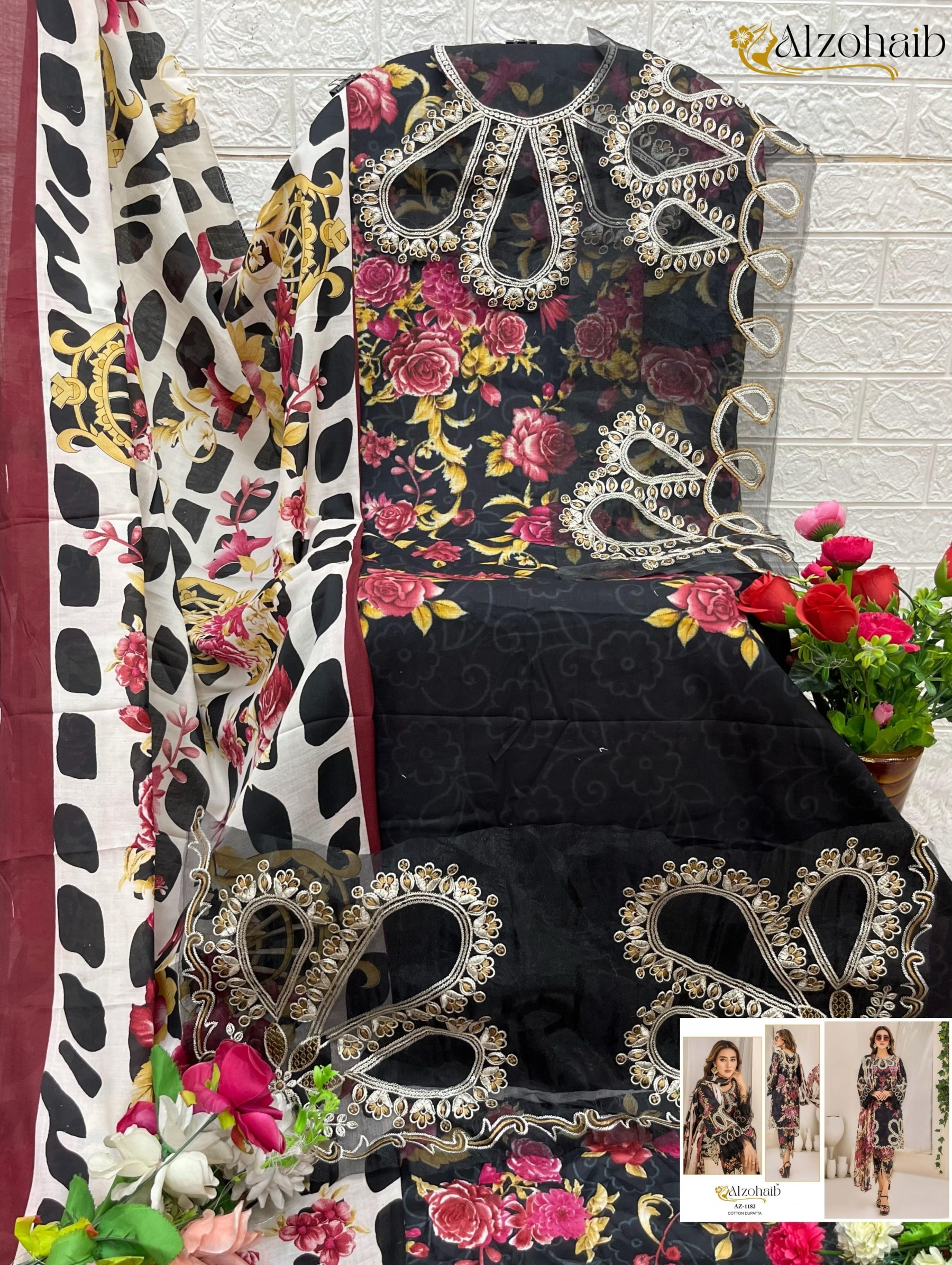 ALZOHAIB AZ 1182 1186 1188 1189 1192 PAKISTANI SUITS SINGLE ONLINE SHOPPING 