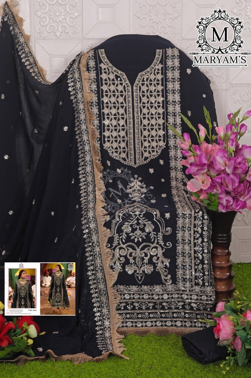MARYAM 165 ABCD PAKISTANI SUITS SINGLE PIECE