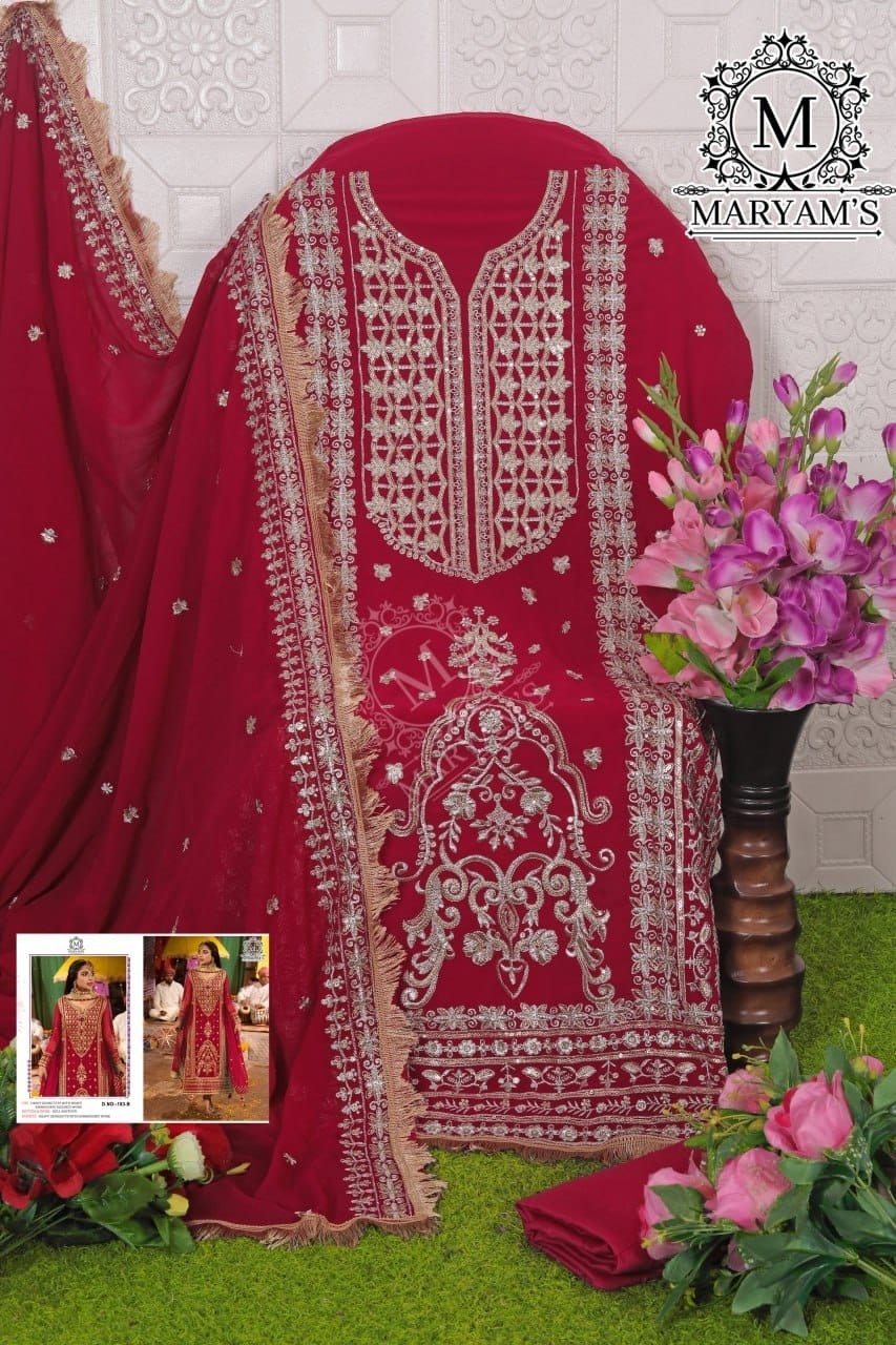 MARYAM 165 ABCD PAKISTANI SUITS SINGLE PIECE