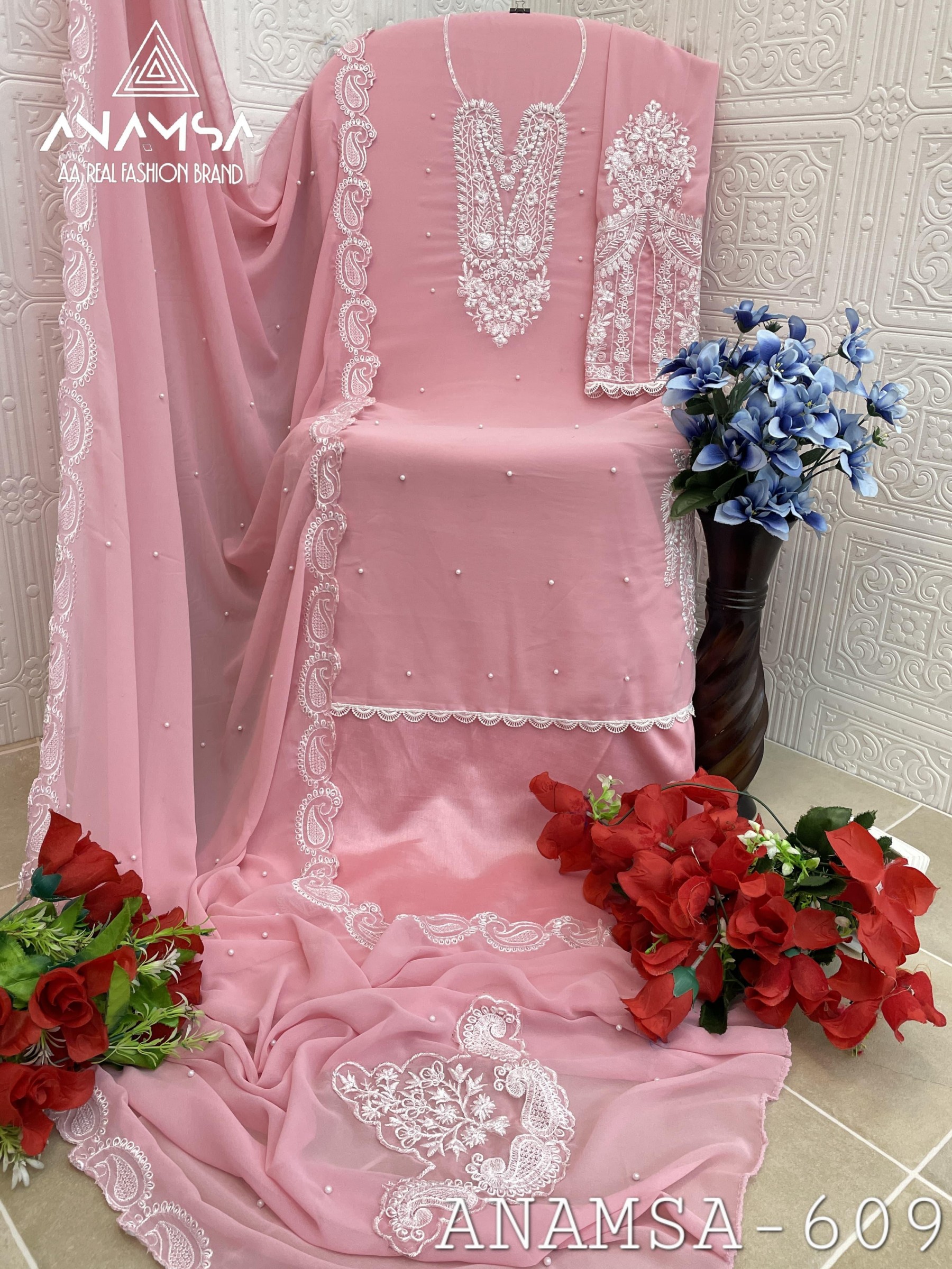 ANAMSA 609 WHOLESALE DEALER PAKISTANI SUITS