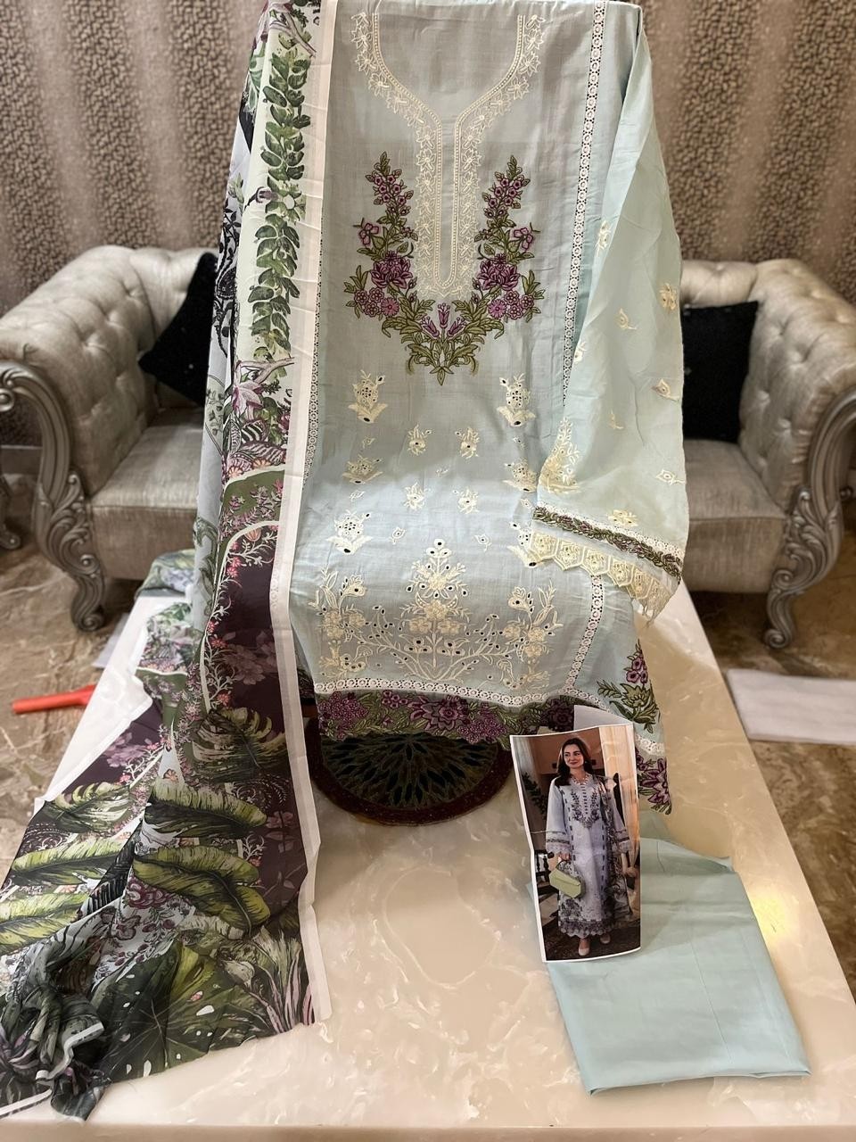 SANIYA TRENDZ 25002 OMBRE VOL 25 PAKISTANI SUITS HIT SUITS ONLINE