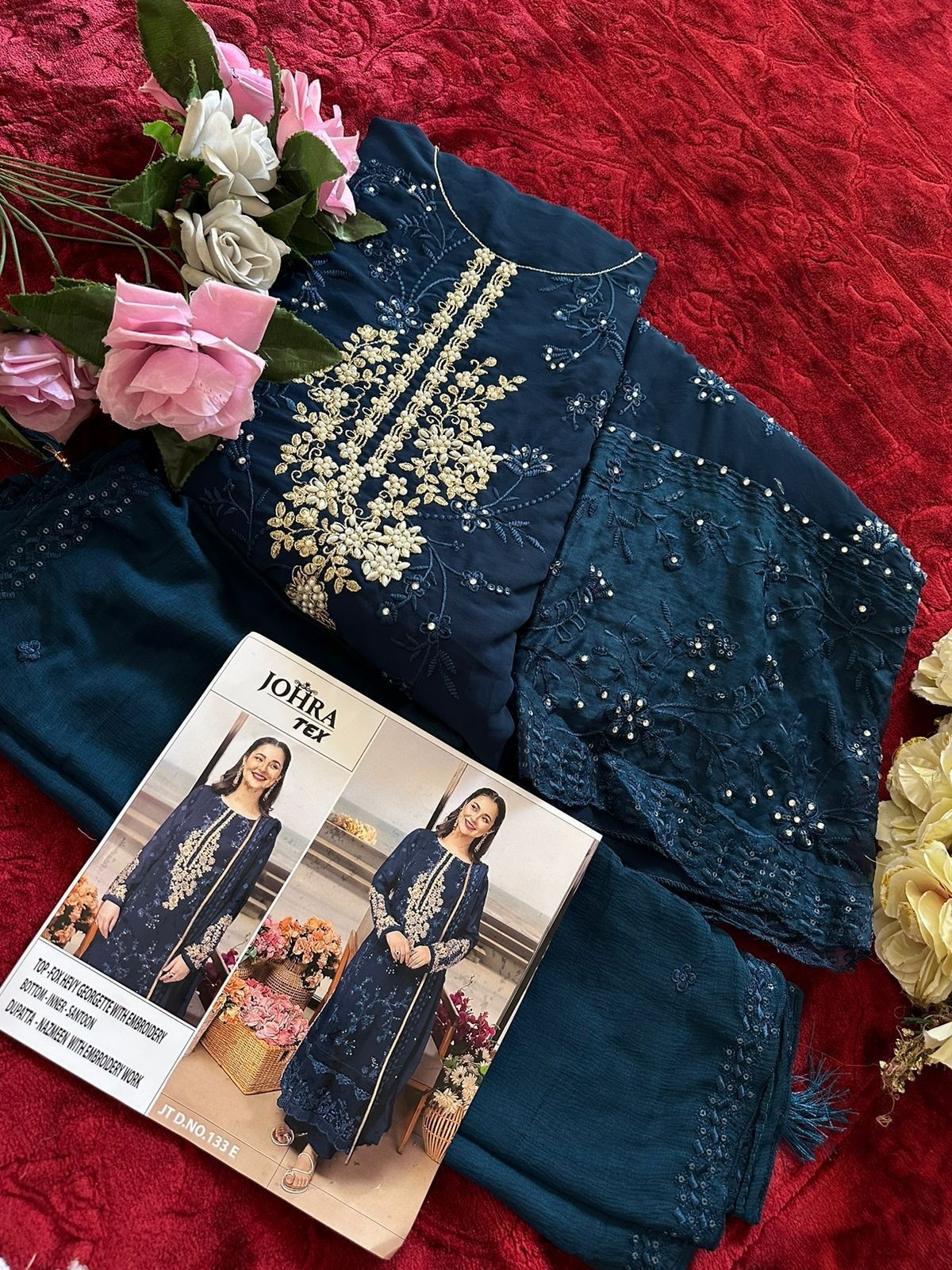 JOHRA TEX JT 133 E NAZMEEN DUPATTA PAKISTANI SALWAR SUITS