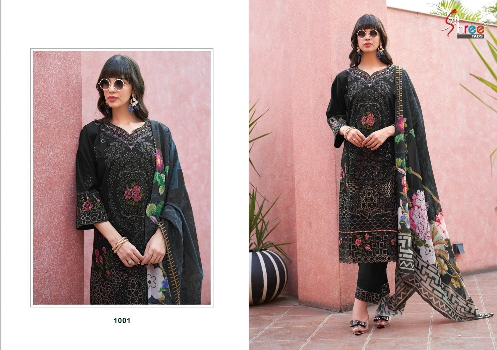 SHREE FABS 1001 1002 TASRIF BEAUTIFUL PAKISTANI SUITS ONLINE
