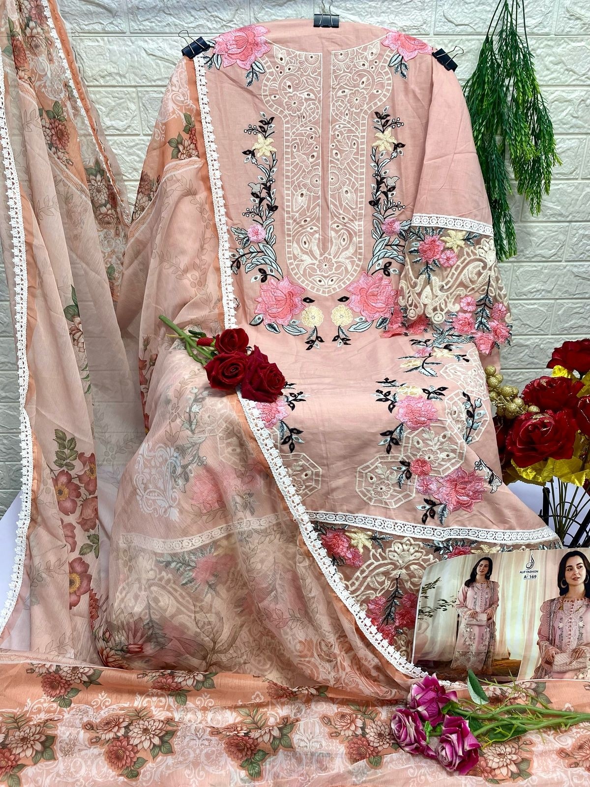 ALIF FASHION A 169 LATEST BEAUTIFUL PAKISTANI SUITS 