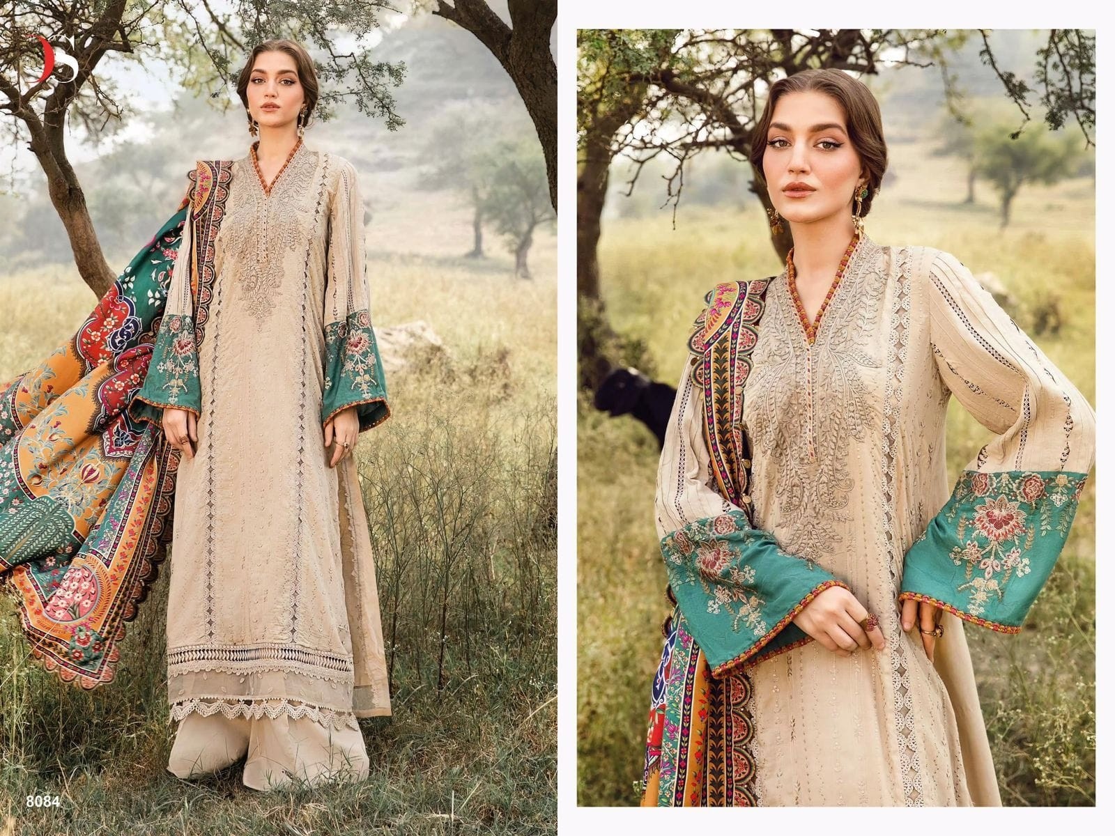 DEEPSY SUITS MARIA B 8084 LATEST PAKISTANI SUITS 