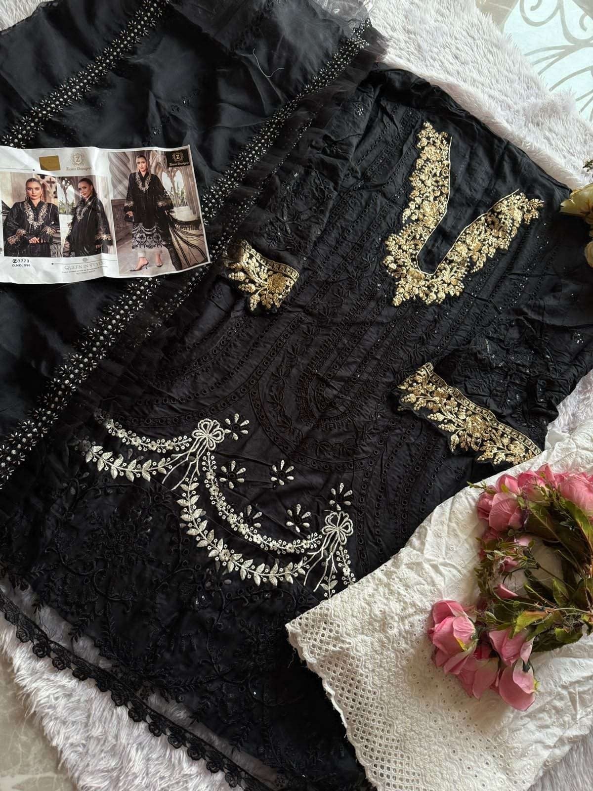 ZIAAZ DESIGNS 596 STYLISH PAKISTANI SALWAR SUITS