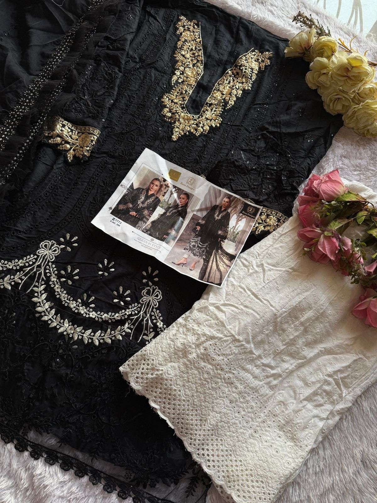 ZIAAZ DESIGNS 596 STYLISH PAKISTANI SALWAR SUITS
