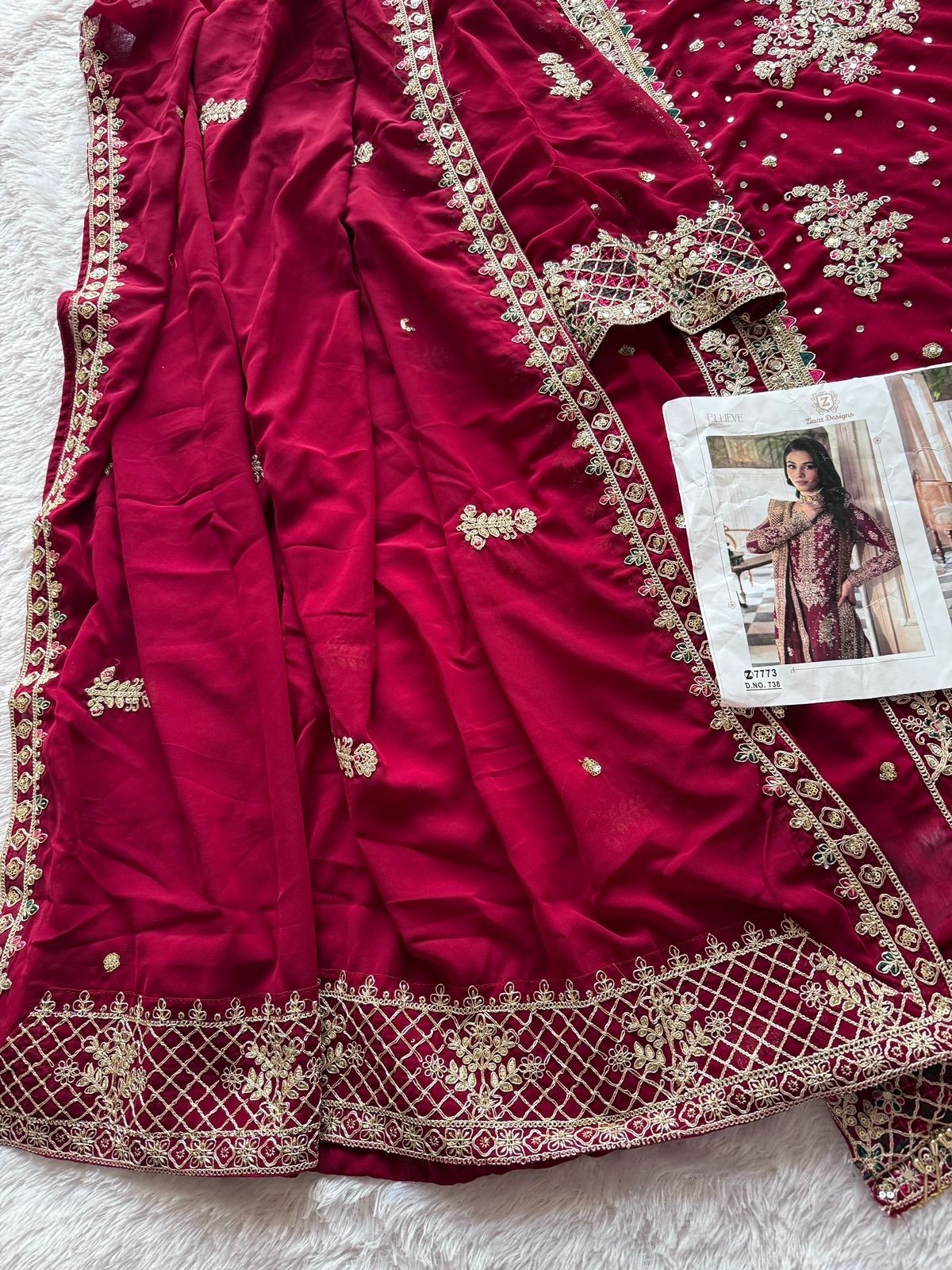 ZIAAZ DESIGNS 738 PAKISTANI SALWAR SUITS WHOLESALE