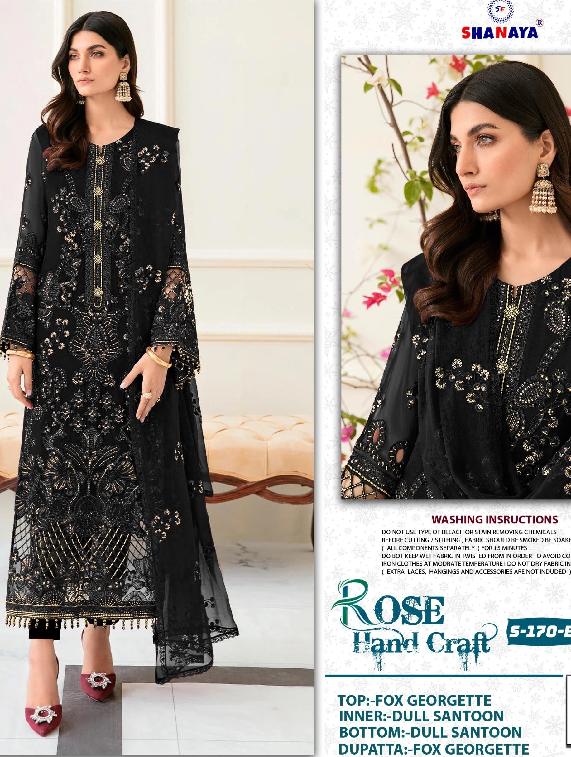 SHANAYA ROSE HAND CRAFT 170 B PAKISTANI SUITS LATEST DESIGN WITH PRICE