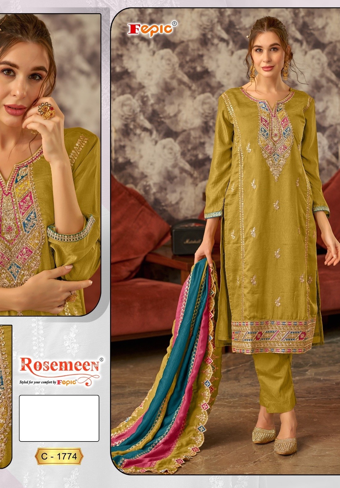 FEPIC ROSEMEEN 1774 PARTYWEAR SUITS IN SURAT
