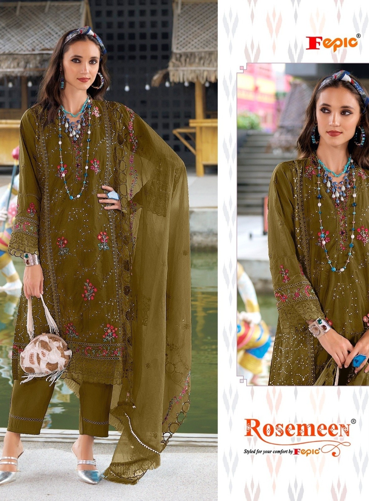 FEPIC ROSEMEEN 1934 C PAKISTANI SALWAR SUITS WHOLESALER BUY INDIA