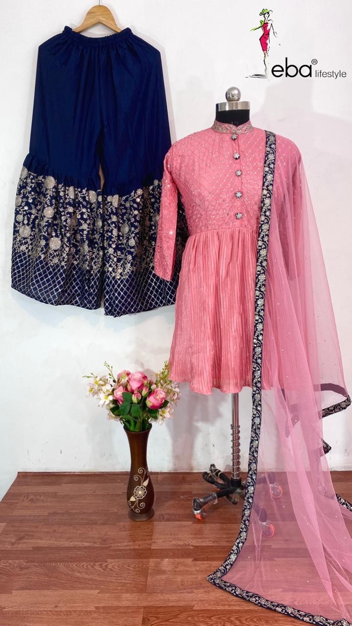 EBA LIFESTYLE CLASSIC VOL 1 DESIGN PAKISTANI SUIT SINGAL HAVY EMBODERY WORK SUIT
