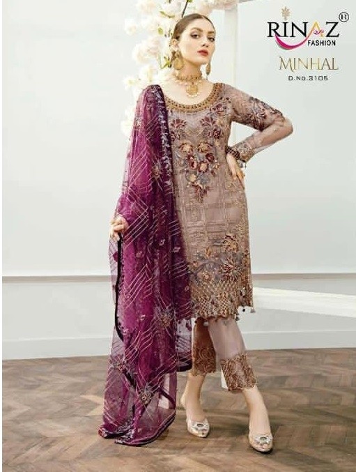 RINAZ FASHION MISHAL D.NO 3105 PAKISTANI SUIT SINGAL PIECE AVAILABAL