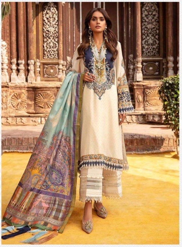 SAIROZ FAB SANA SAFINAZ SF-1011 KARACHI PRINT SUIT BEST WHOLSALER PRICE