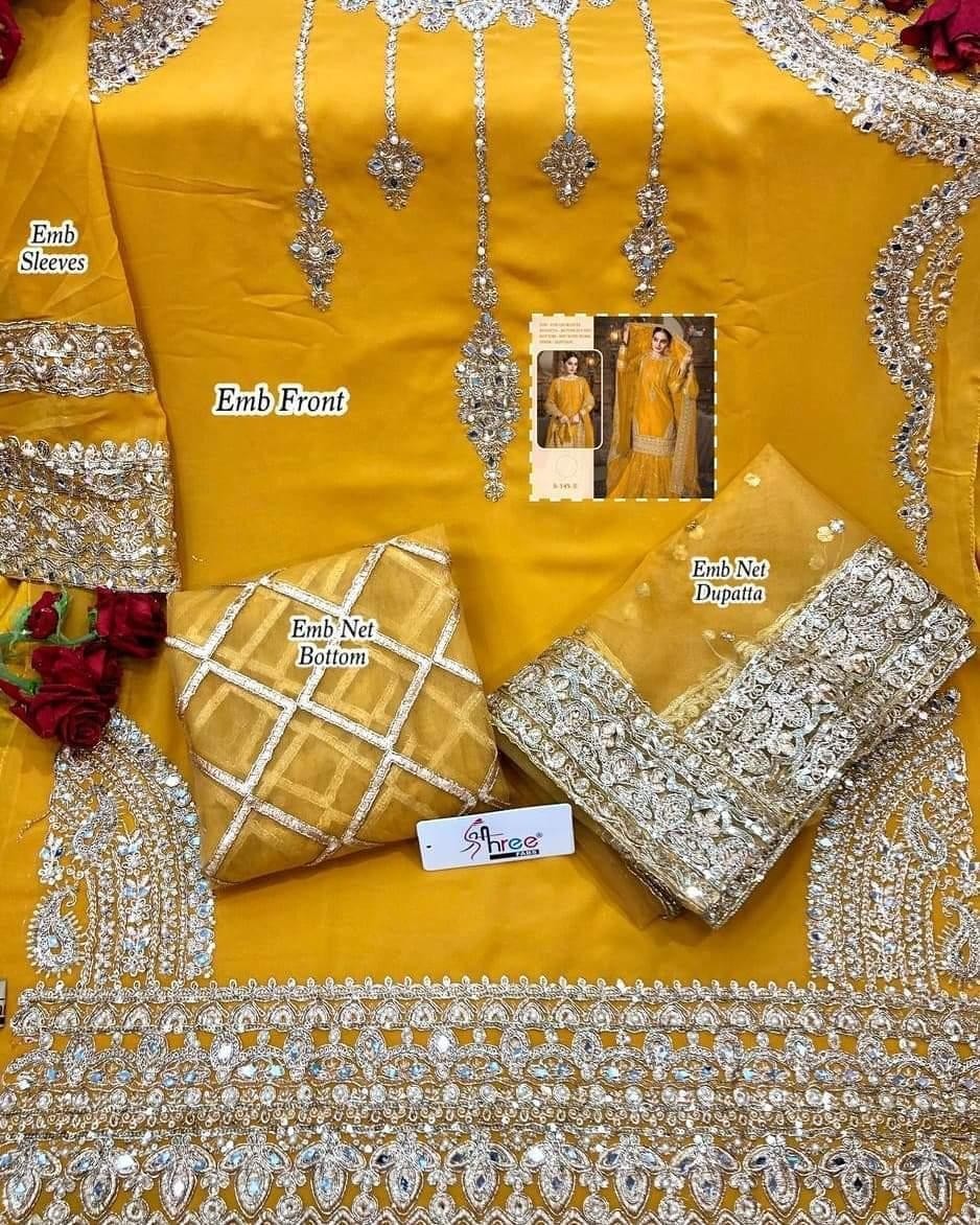 SHREE FAB MARIYA B BRIDAL COLLECTTION D.NO S-145 PAKISTANI  WHOLESALE PRICE