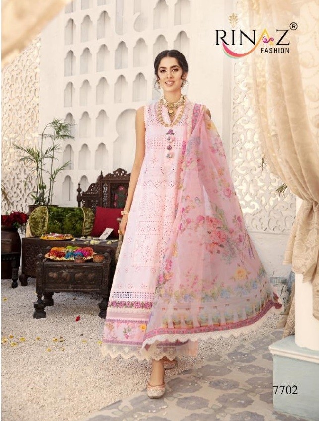 RINAAZ FASHION NUREH VOL 3 LUXURY LAWAN COLLECTTION 7702 SALWAAR KAMEEZ