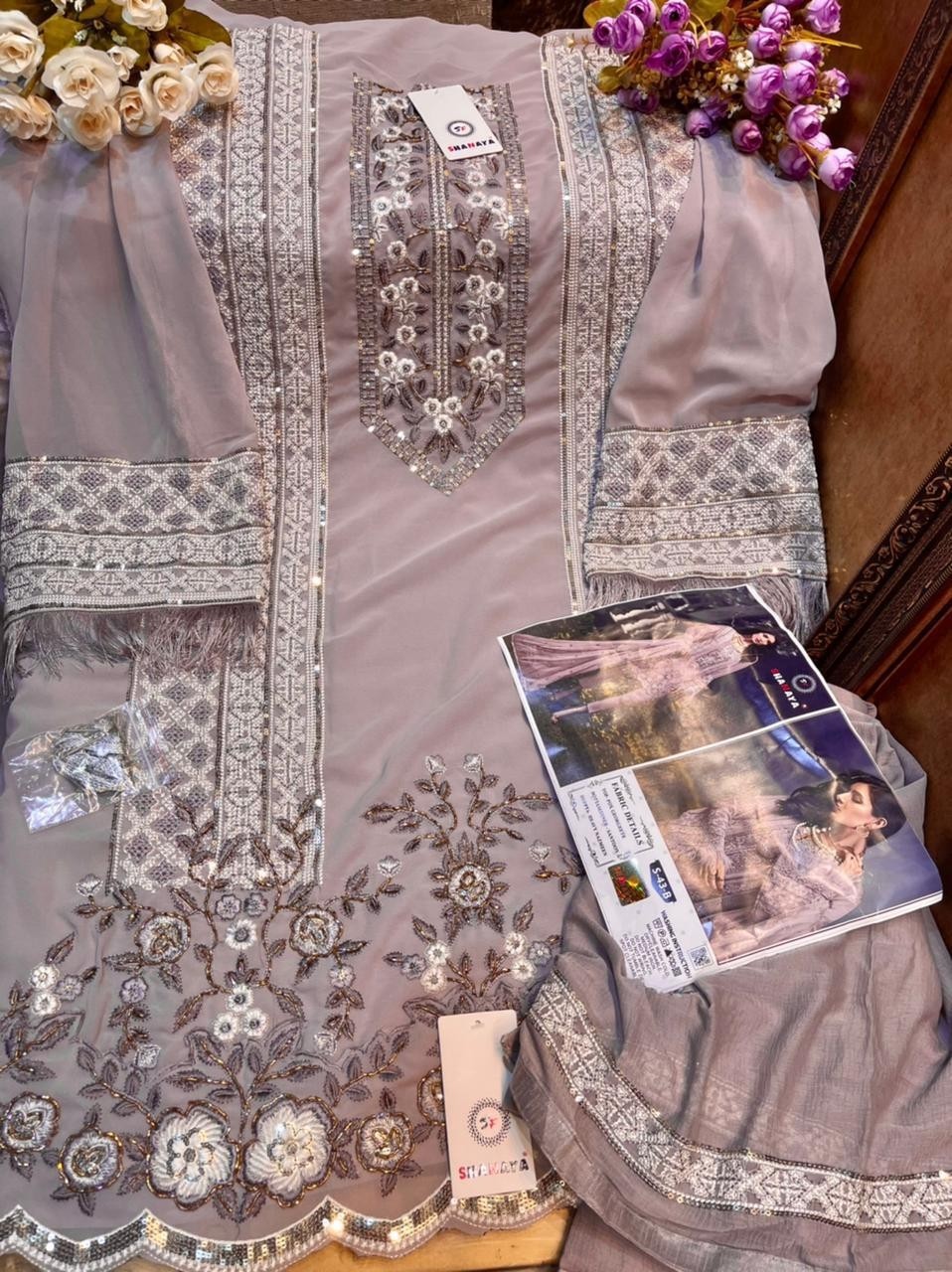 SHANAYA ROSE S-43-B PAKISTANI SUIT SINGAL PIESE