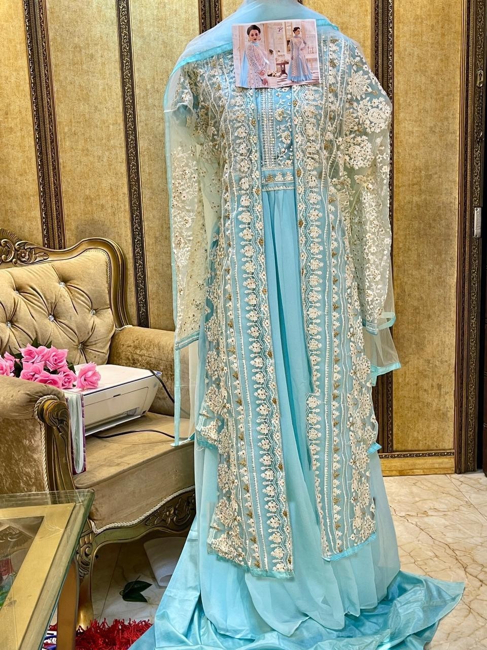 MISHAAL FAB 8012-E PAKISTANI SUIT SINGAL PIESE