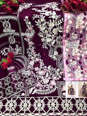 CHARIZMA DESIGNER MARYAM 1029 PURPAL PAKISTANI SUITS