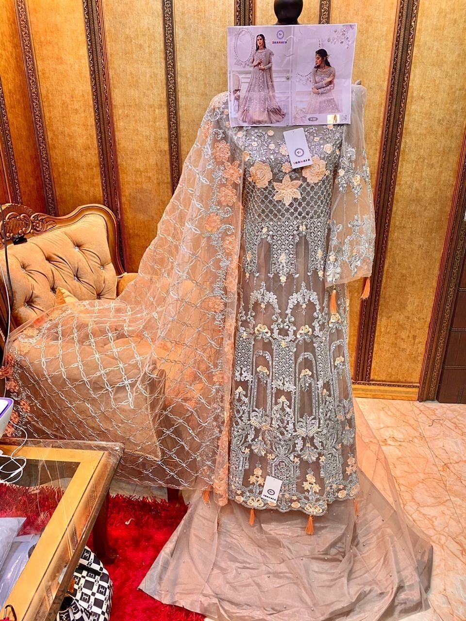 SHANAYA ROSE BRIDAL S-50 PAKISTANI SUIT SINGAL PIESE