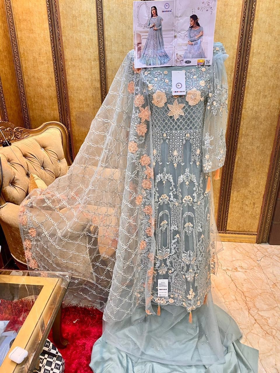 SHANAYA ROSE BRIDAL S-50A PAKISTANI SUIT SINGAL PIESE