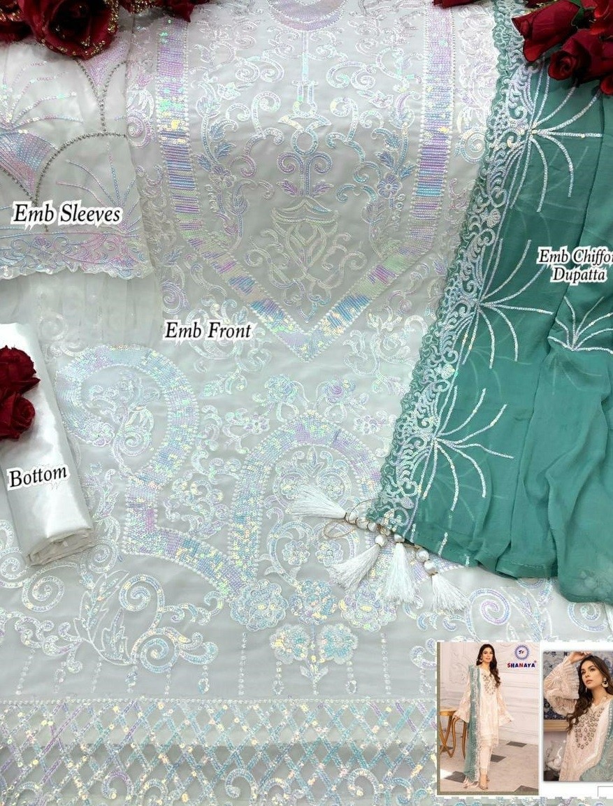 SHANAYA ROSE BRIDAL S-64 PAKISTANI SUIT FOX GOGGETTE SUPPLIER