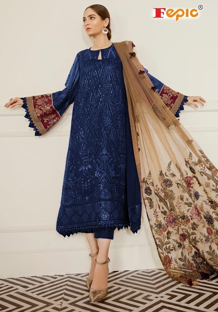 FEPIC 66007-E ROSMEEN BRQ PAKISTANI SUIT AVALABALE IN INDIA