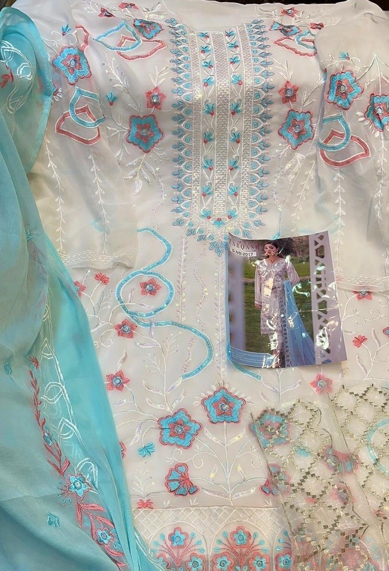 KHAYYIRA ZARQASH 2017 RAMSHA LUXURY CHIFFON COLLECTTION PAKISTANI SUIT AVAILABALE