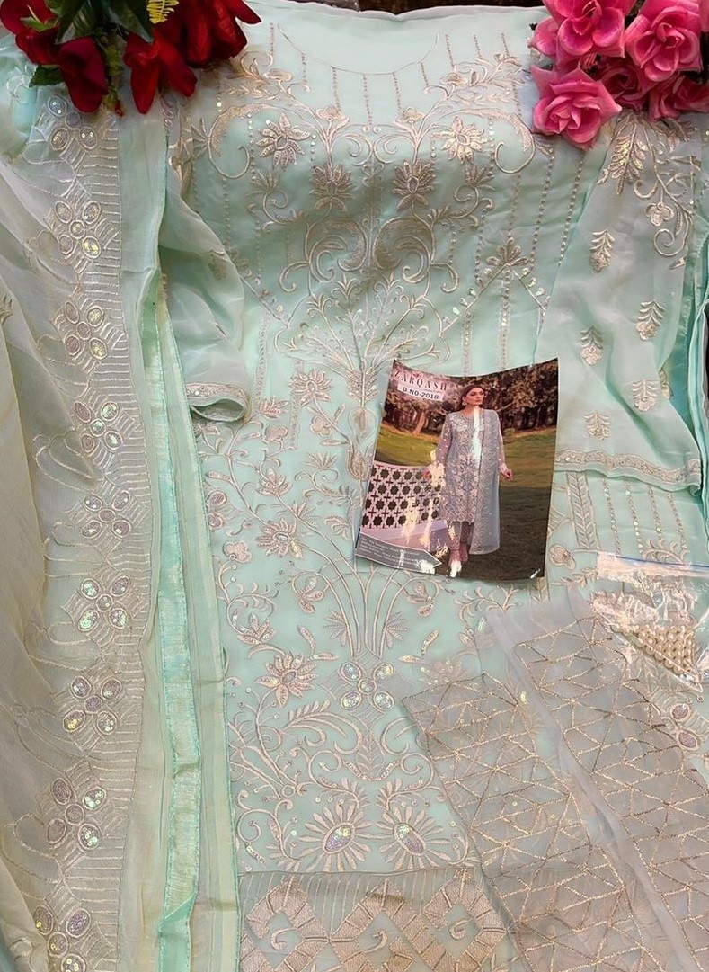 KHAYYIRA ZARQASH 2018 RAMSHA LUXURY CHIFFON COLLECTTION PAKISTANI SUIT AVAILABALE