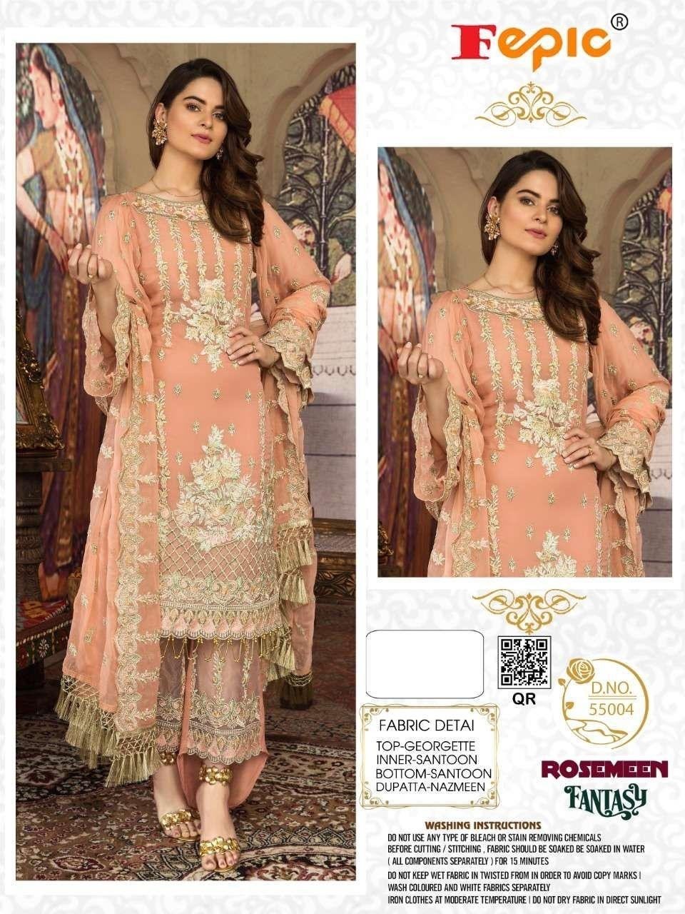 FEPIC 55004 ROSEMEEN FANTASY PAKISTANI SUIT AVALABALE GEORGETTE