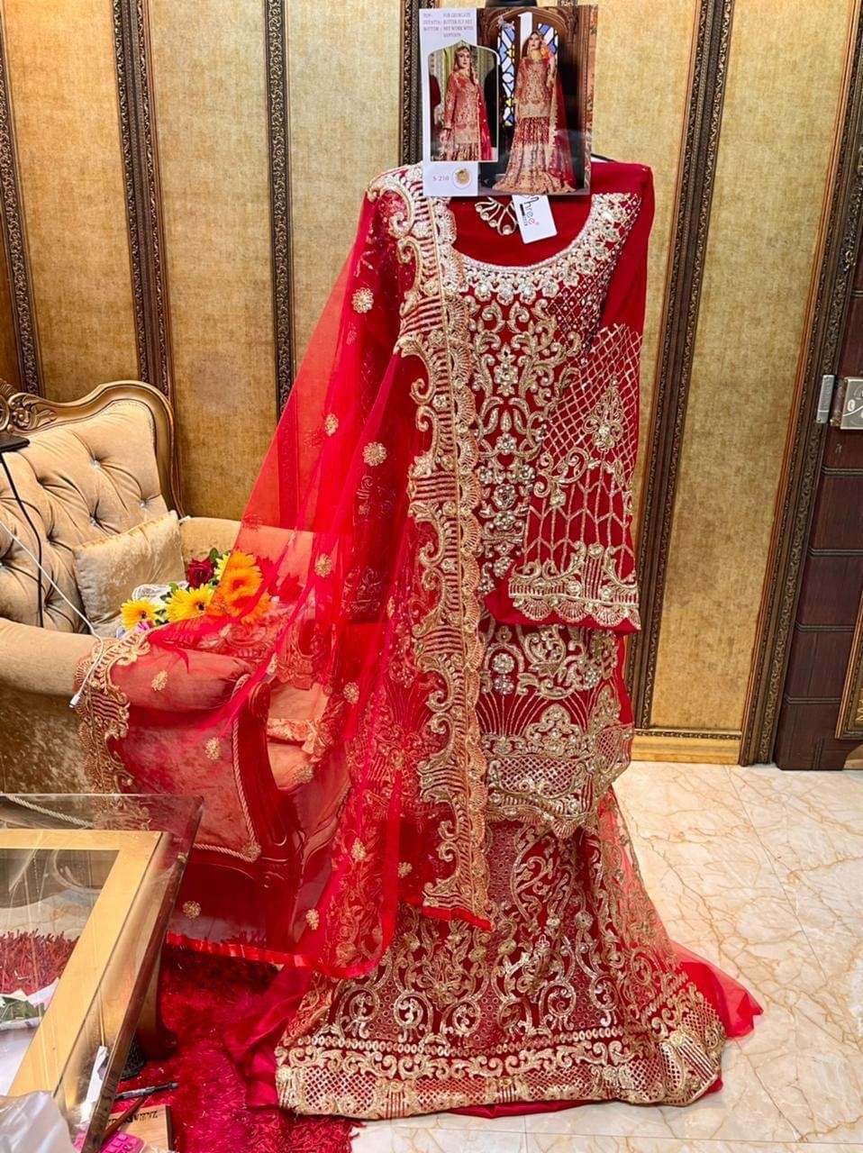 SHREE FAB S-210 BRIDAL PAKISTANI SUIT WHOLSALE