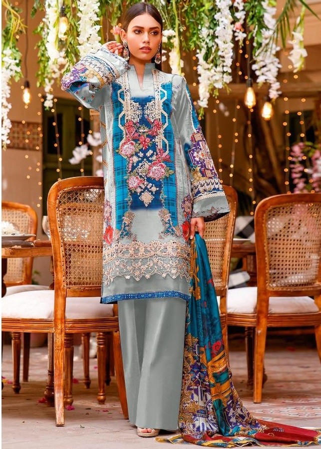 DEEPSY -1075-FIRDOUS URBANE-3 KARACHI SUIT CHIFFONE PRINT