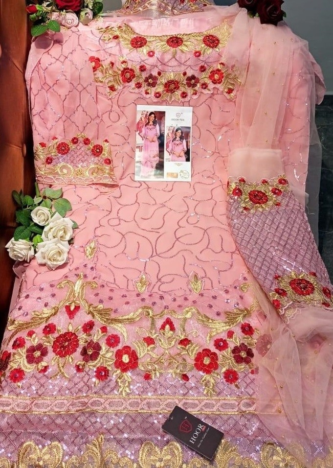 HOOR TEX 10002-K NAFIZA COLOUR GOLD VOL-3 PAKISTANI SUIT SINGAL AVAILEBAL