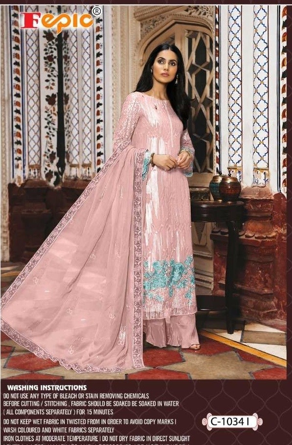 FEPIC C-1034 I ROSMEEN WHOLSALE PAKISTANI SUIT GERGGOTTE