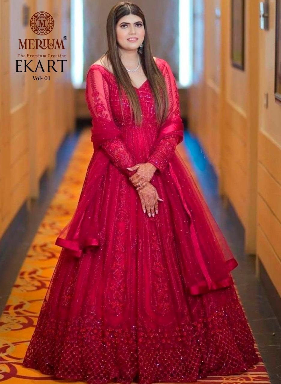 MERIUM EKART VOL-1 M-1019 WHOLESALE SALWAAR KAMEEZ IN SURAT