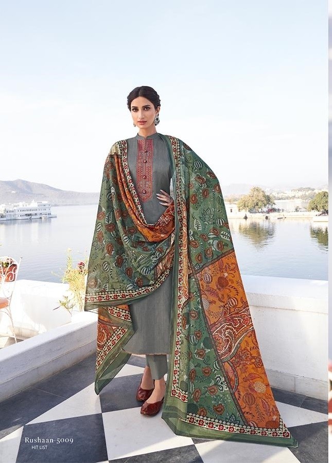 MUMTAZ ARTS RUSHAAN HIT LIST 5009 KARACHI SUITS SUPPLIER SURAT
