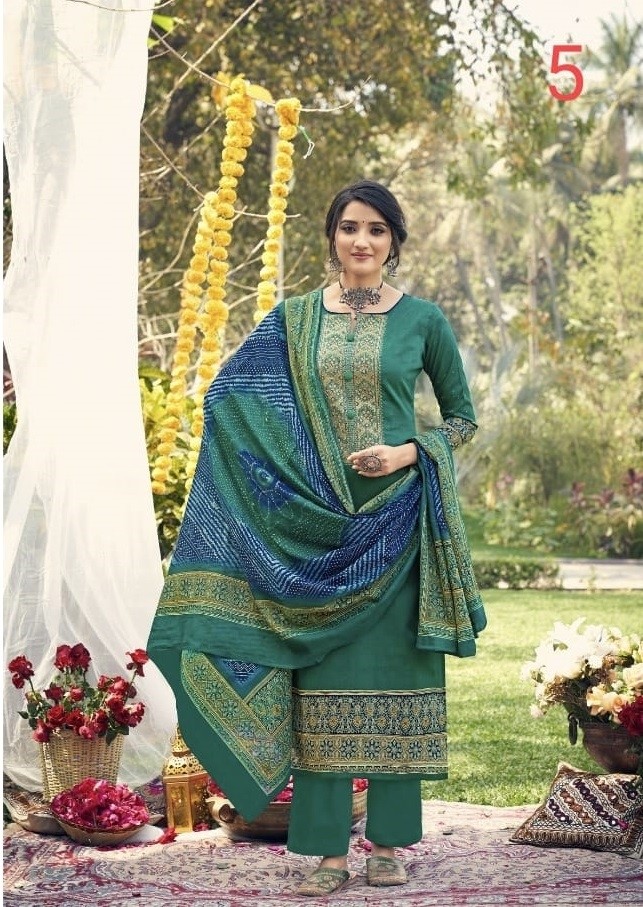 LEVISHA PARNIKA BANDHEJ COLLECTTION 7017 PAKISTANI SUITS BEST WHOLESALE SUPPLIER