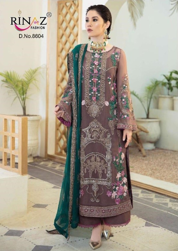 RINAZ FASHION IMROZIA VOL-4 8604 PAKISTANI SUITS SUPPLIER STANDARD