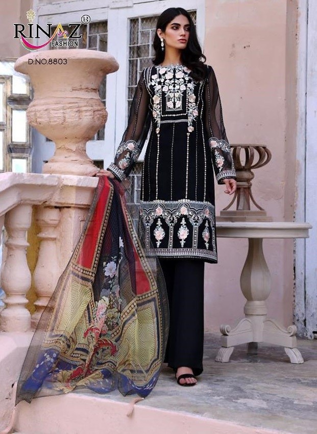 RINAZ FASHION BLACK COIN 8803 PAKISTANI SUITS DEALER